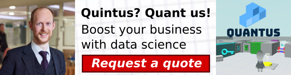 Quintus? Quant us! Boost your business with data science. [Request a quote]