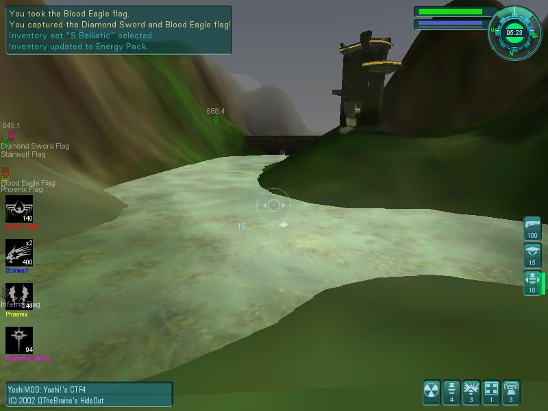 YoshiMod CTF4 Screenshot of a Settlement near a Lake